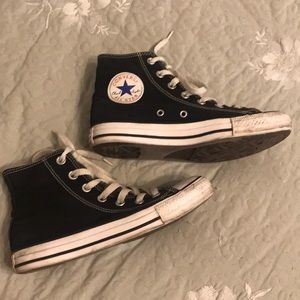 Black high top All Star converse